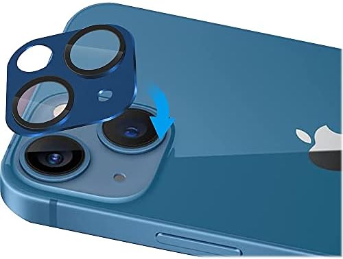 מגן עדשות מצלמה פלקסיגלאס [2 חבילות] עבור אפל אייפון 13 ואייפון 13 מיני נגד שריטות ואנטי טביעות